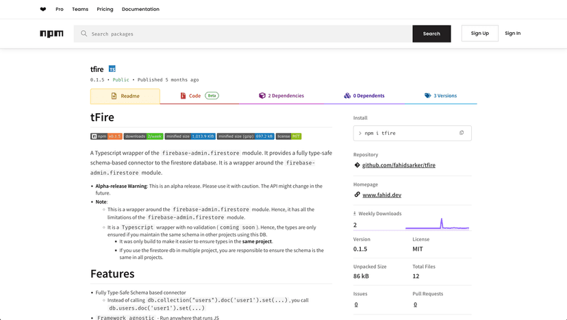 TFire (Npm/TS)